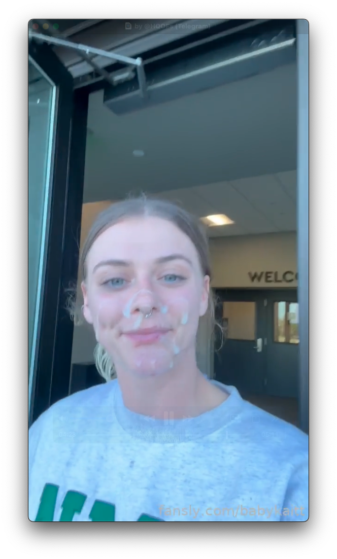 babykaitt cum walk video