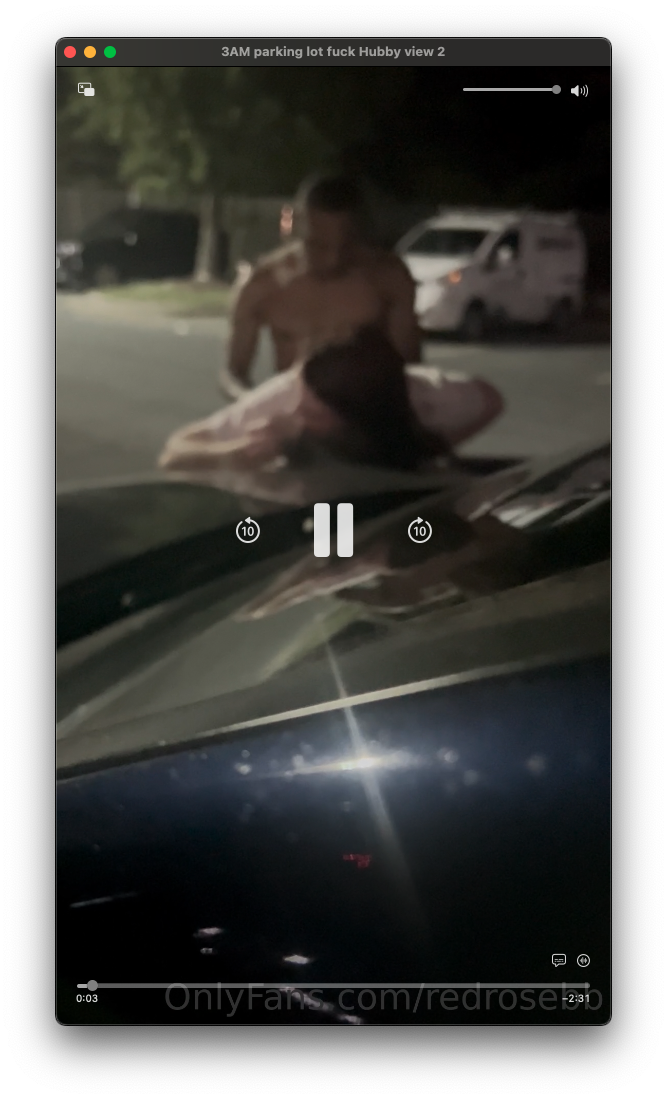 Redrosebb – 3AM parking lot fuck Hubby view 2